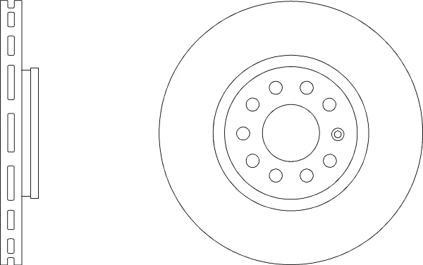 Juego de 2 discos de freno ventilados para VW PASSAT 3B3, 3B6 2,3 delanteros 00 a 05 312 mm Foto 2 de 4