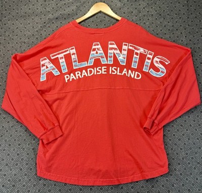 Atlantis Paradise Island Resort Spirit Shirt women s Size L Peach Orange