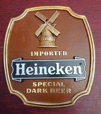 Heineken - Imported Special Dark Beer - Promo Sign - 8 3/8" x 9 1/4"