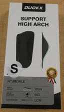 OUOKK Support High Arch Shoe Inserts ONLY Women Men Size S for Plantar Fasciitis