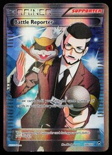 Battle Reporter 109/111 Holo Ultra Rare Furious Fists Pokemon Card CREASED