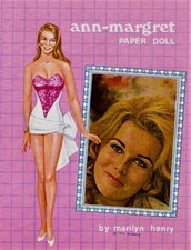 VINTAGE UNCUT ANN MARGRET PAPER DOLLS~GORGEOUS~#1 TOP MARILYN HENRY REPRODUCTION