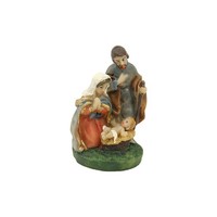Krippenblock Heilige Familie 3 Cm Handbemalt Polyresin Deko Figur