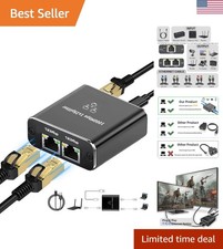 Gigabit Ethernet Splitter 1 to 2 High Speed, 1000Mbps Internet Splitter 1 in ...