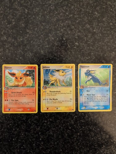 Vtg WOTC Holo Card POP Series 3 Eeveelution Cosmos Trio 2006 Promo
