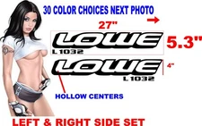 LOWE L1032 L1032 BOAT DECALS BOATS DECALS 30 COLOR CHOICES REPLACEMENT