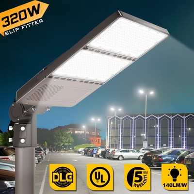 Led Parking Lot Light with Photocell 320W Commercial Outdoor Shoebox Pole Light