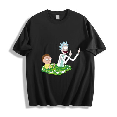 Rick and Morty Slime Duo T-Shirt - Sci-Fi Cartoon Funny Design Unisex Size S-5XL