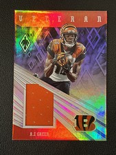 AJ Green 2019 Panini Phoenix Veteran Material Purple /75 VM-2 Bengals