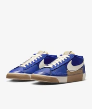 Nike Blazer Low Pro Club Deep Royal Blue-Gum Light Brown Sz 10.5 [FZ3083-400]
