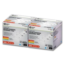 5/6 In. Integrated LED Recessed Retrofit Light Trim with Selectable Color Temper