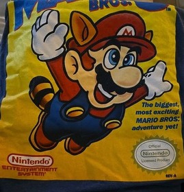 Super Mario Bros. 3 Retro Nes Box Art Video Game T Shirt Size: Medium 2015