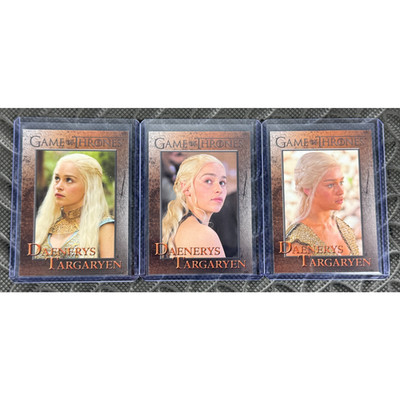 Lot of 3 2012 Game of Thrones S1 1st Print Daenerys Targaryen Emilia Clarke GoT