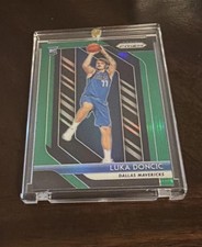 Luka Doncic  2018-19 Panini Prizm Green Prizm Rookie Card #280. Beautiful card.
