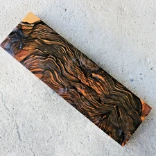 Highly Figured Makrit Ebony Wood Block 130x438x31mm Exotic Craft #1315
