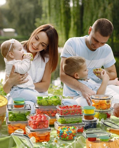 40 Piece Food Storage Containers with Lids(20 Containers & 20 Lids), BPA-Free... - Picture 7 of 7