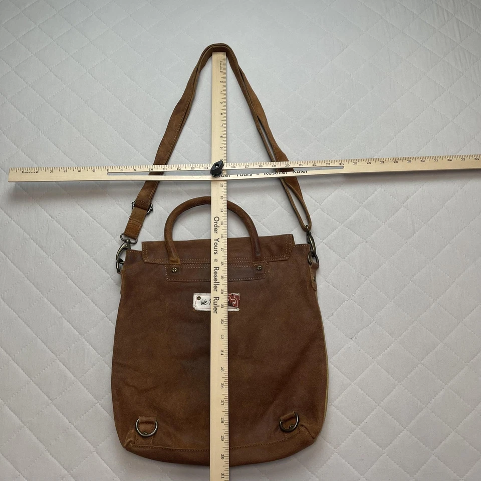Bolso Bandolera We The Free Mujer Talla Única Marrón Gamuza Cuero Convertible Foto 4 de 4