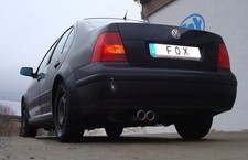 FOX Sportauspuff VW Bora 4Motion 1J, Bj. 1998-2005, Endrohr 2x76mm rund