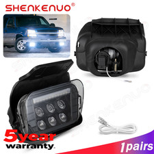 2pcs Led Fog Lights Bumper Lamps Drl For Chevy Silverado 2003 2004 2005 2006