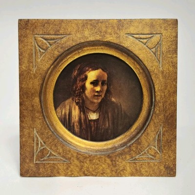Framed Portrait Print of Hendrickje Stoffels By Rembrandt, Gallery Wall Art, 6x6