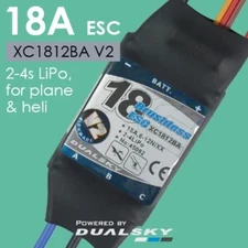 Dualsky XC1812BA 18A ESC with BEC 2-4S for Fixed Wing