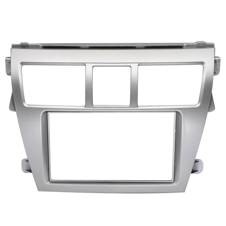 Para Toyota Yaris 2006-2012 sedán tablero estéreo marco radio fascia panel bisel moldura Foto 4 de 4