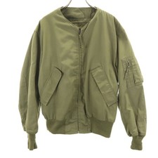 Used US ARMY 80s Old CVC Tankers Jacket khaki Inner tag, collar missing Men's
