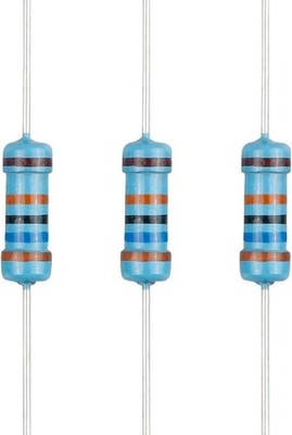 360K ohm 1/2 Watt 0.5W 1 Tolerance Metal Film Fixed Resistor 100pcs Multiple