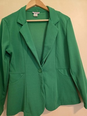 Leichter Blazer Grün Damen Größe M   Elegant Business Casual ungefüttert