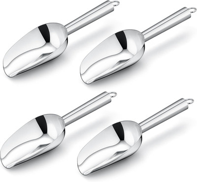 4 Pack Ice Scoop for Freezer,  3Oz Stainless Steel Ice Scoop, Multipurpose & Sma