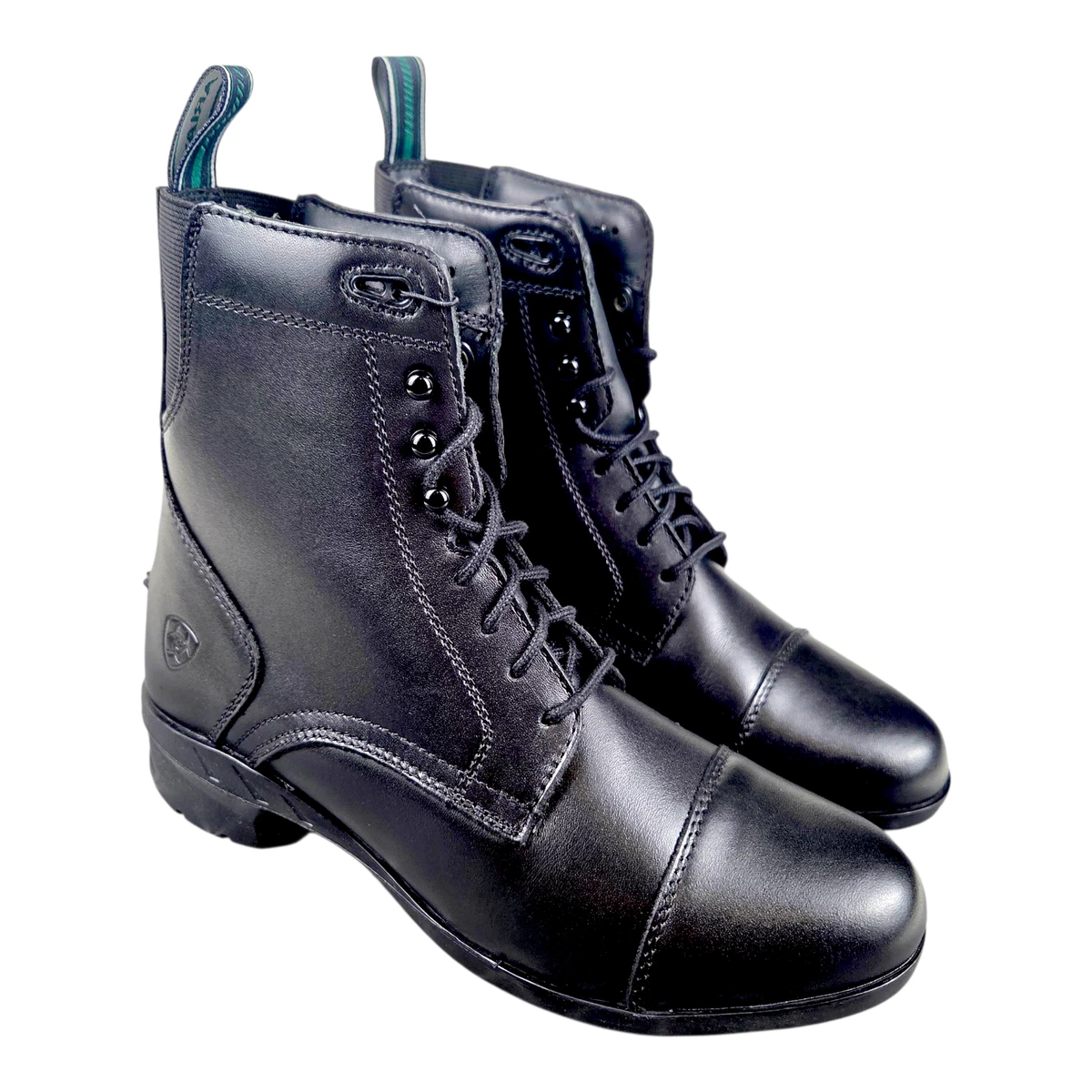 ARIAT Ascent Paddock Femme – Bottines Noires Avec Technologie ATS, Semelle FLX Foam, Col Tricoté Respirant, Semelle Duratread, Légères Et Flexibles