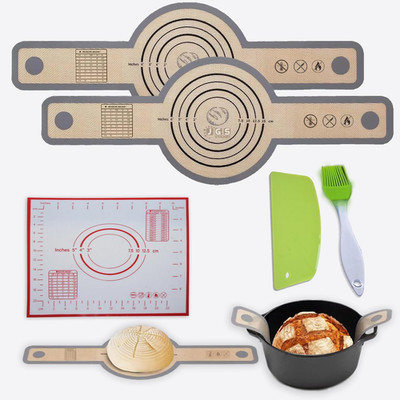 Silicone Bread Sling for Dutch Oven,Reusable Baking Mat,Sourdough Bread Baking S