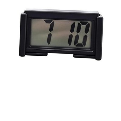 Mini Car Digital Clock, Auto LCD Display Clocks Battery Operated for Black