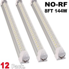 12PACK 8FT 144W Led Tube Light T8 Integrated 4Row 8 Foot LED Shop Light Fixture
