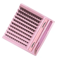 Lash Extension Kit 120pcs False Eyelash Clusters Individual Lashes Bond 8-16mm