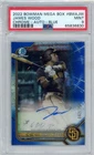 2022 Bowman Mega Box JAMES WOOD RC /150 Chrome Blue Auto SP PSA 9 Mint D430
