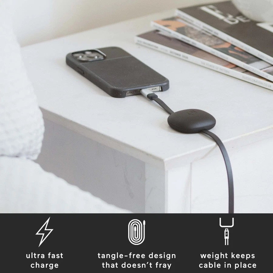 iPhone SE 2nd G 8/7/6/6s Split Slicone & Flat/Weighted 8-Pin Cable Atom Studios - Image 3 of 4