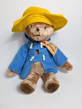 VTG Eden 21 in Paddington Bear Plush Blue Coat London Yellow Hat Collectible