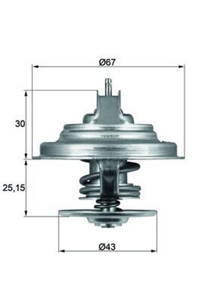 Thermostat KüHlmittel Mahle TX 31 92D S FüR Ford Explorer U2 Mustang UN46 4WD-image