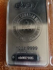 10 oz eBAY Royal Canadian Mint RCM .9999 Silver Bar. Serial #eb002105. Sealed
