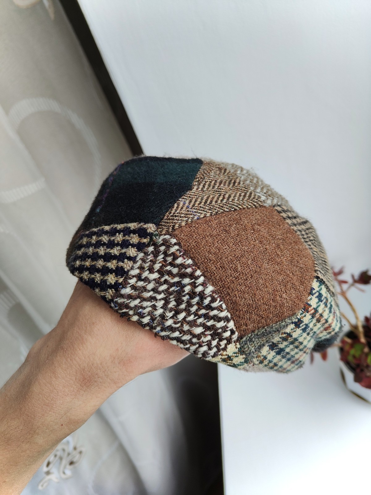 Framar Italy Patchwork Wool Blend Flat Cap Ivy Ha… - image 8