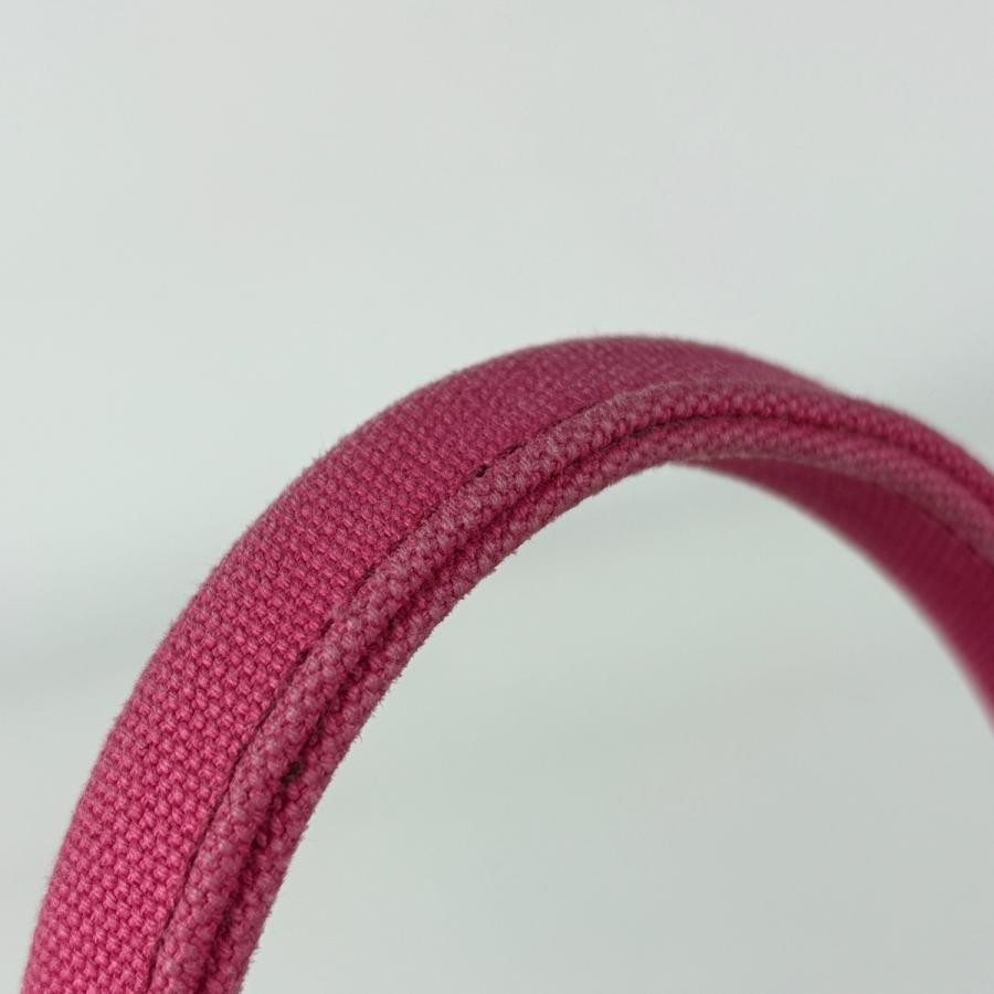 PRADA Canapa 2-Way Tote Shoulder Bag Handbag Canvas Pink 1BG439 #BS1847 thumbnail 5