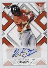 2023 Leaf Perfect Game National Showcase Orange 9/30 Ethan Puig Auto 0u66