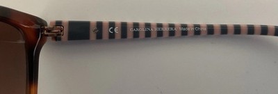 Carolina Herrera Designer Sunglasses Stripe Arms Tortoise  display picture 1