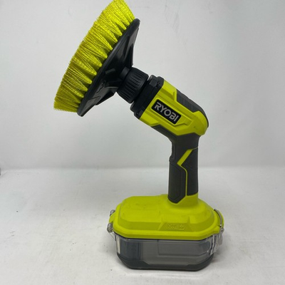 #ad Ryobi ONE 18V Compact Power Scrubber P4510 Green 6in Bare Tool $50.99