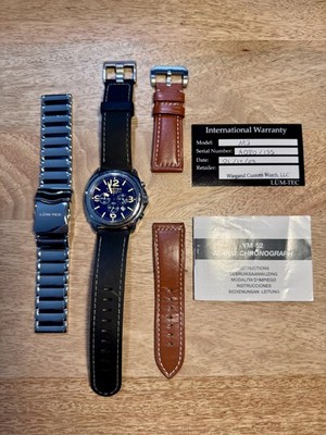 Lum-Tec M3 Limited Edition #80/155 with minty bracelet and extra strap, USA made