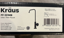 KRAUS Urbix 100 Lead-Free Kitchen Water Filter Faucet in Matte Black, FF-101MB