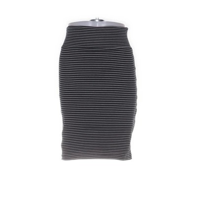 American Apparel, Rock, Größe: S, Schwarz/Weiß, Baumwolle, Streifen, Damen #d2J