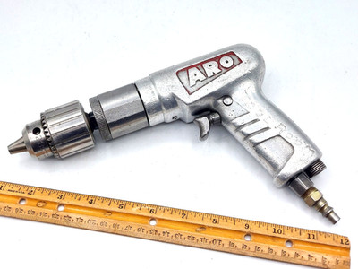ARO Pistol Grip 7367D Pneumatic Drill  3/8'' Chuck 1,200 RPM Boeing Aerosp VIDEO-