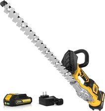Hedge Trimmer Cordless(Battery & Charger Included), Electric Handheld Bush Sh...